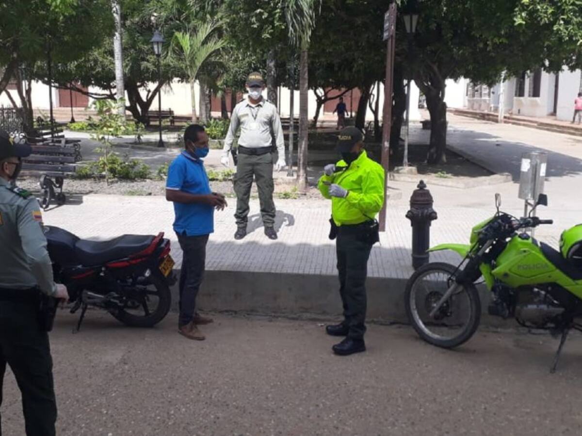 50 comparendos por violar la cuarentena en Mompox, Bolívar