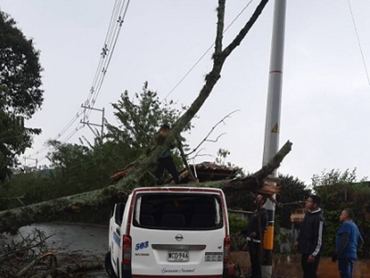 Un vendaval generó graves daños en el municipio de Andes, Antioquia
