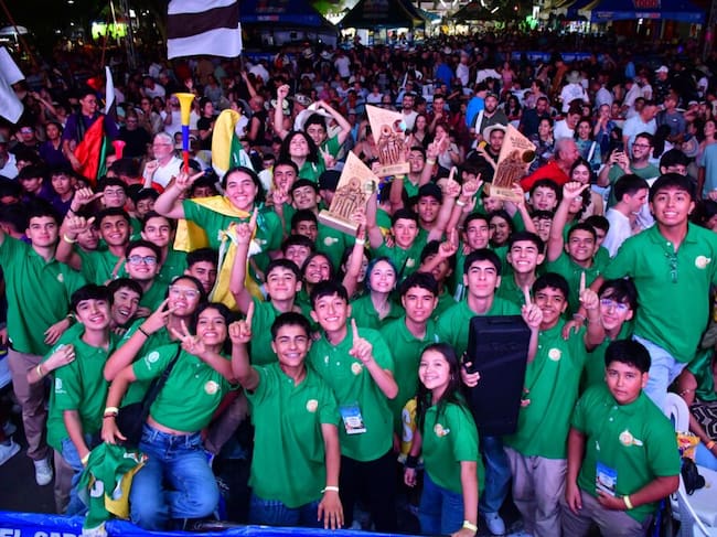 Banda sinfónica juvenil de Caldas campeona en concurso nacional de música inédita en San Pedro, Valle del Cauca. Foto: Gobernación de Caldas.