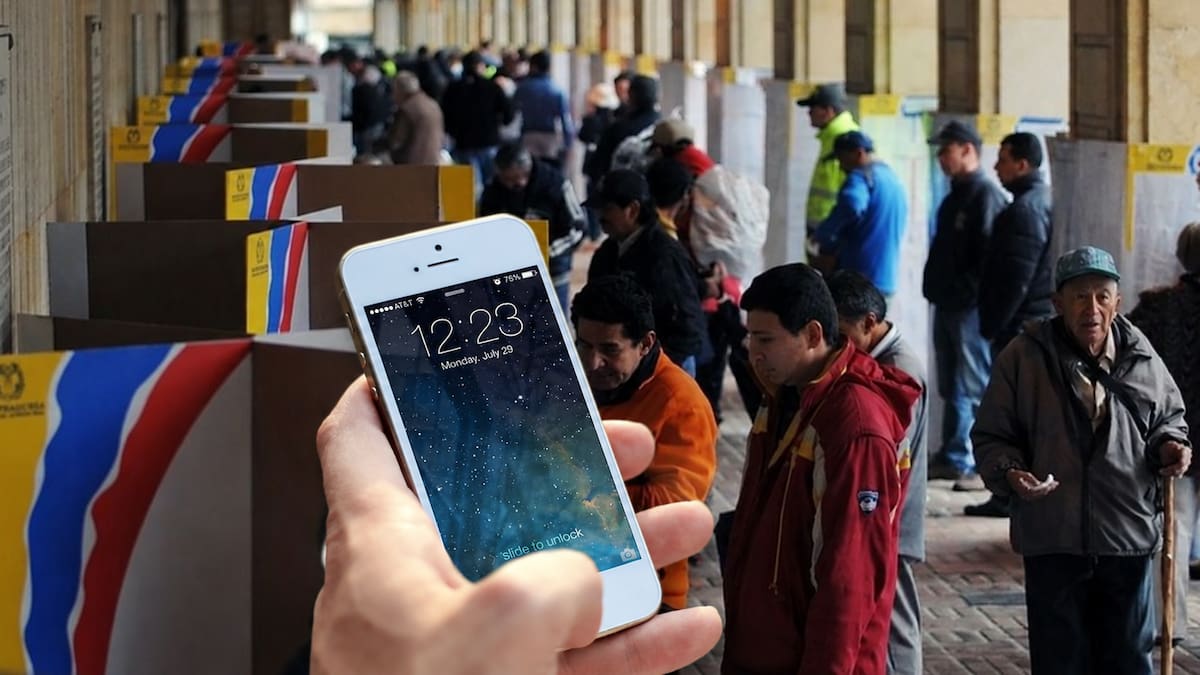 Registraduría explica restricciones del uso de celulares en puestos de votación