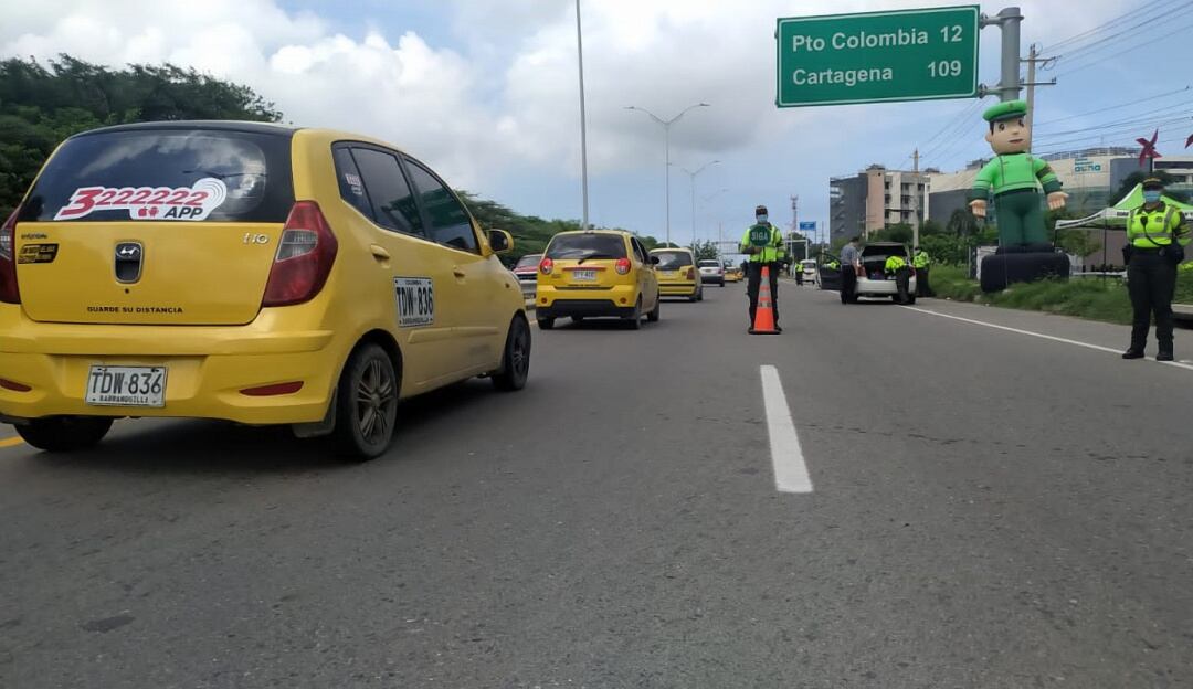 Operativos durante este puente festivo. Cortesía: Policía