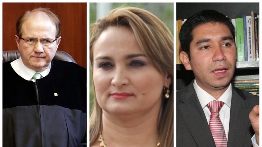 Leonidas Bustos, Sandra Paola Hurtado, Gustavo Moreno. Foto: Colprensa
