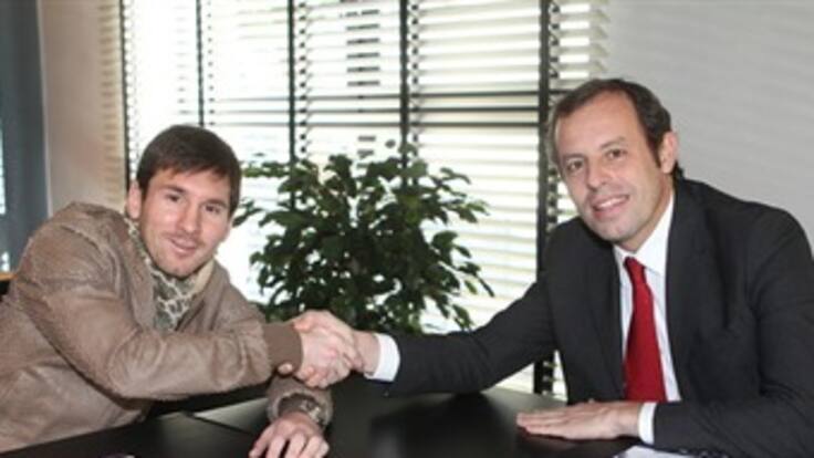 Leo Messi extendió contrato con Barcelona hasta 2018