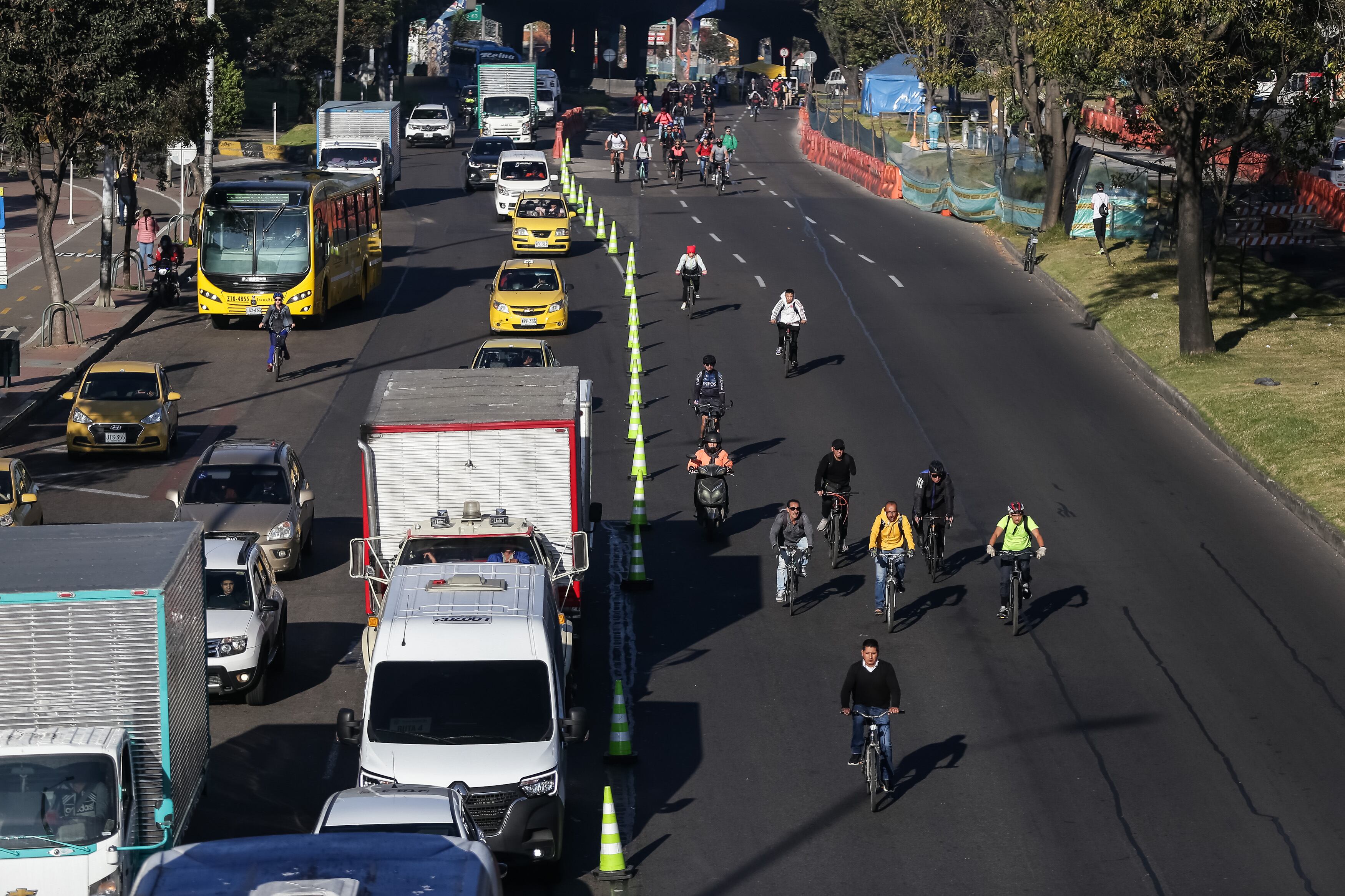 Movilidad en Bogotá. Foto: Colprensa.