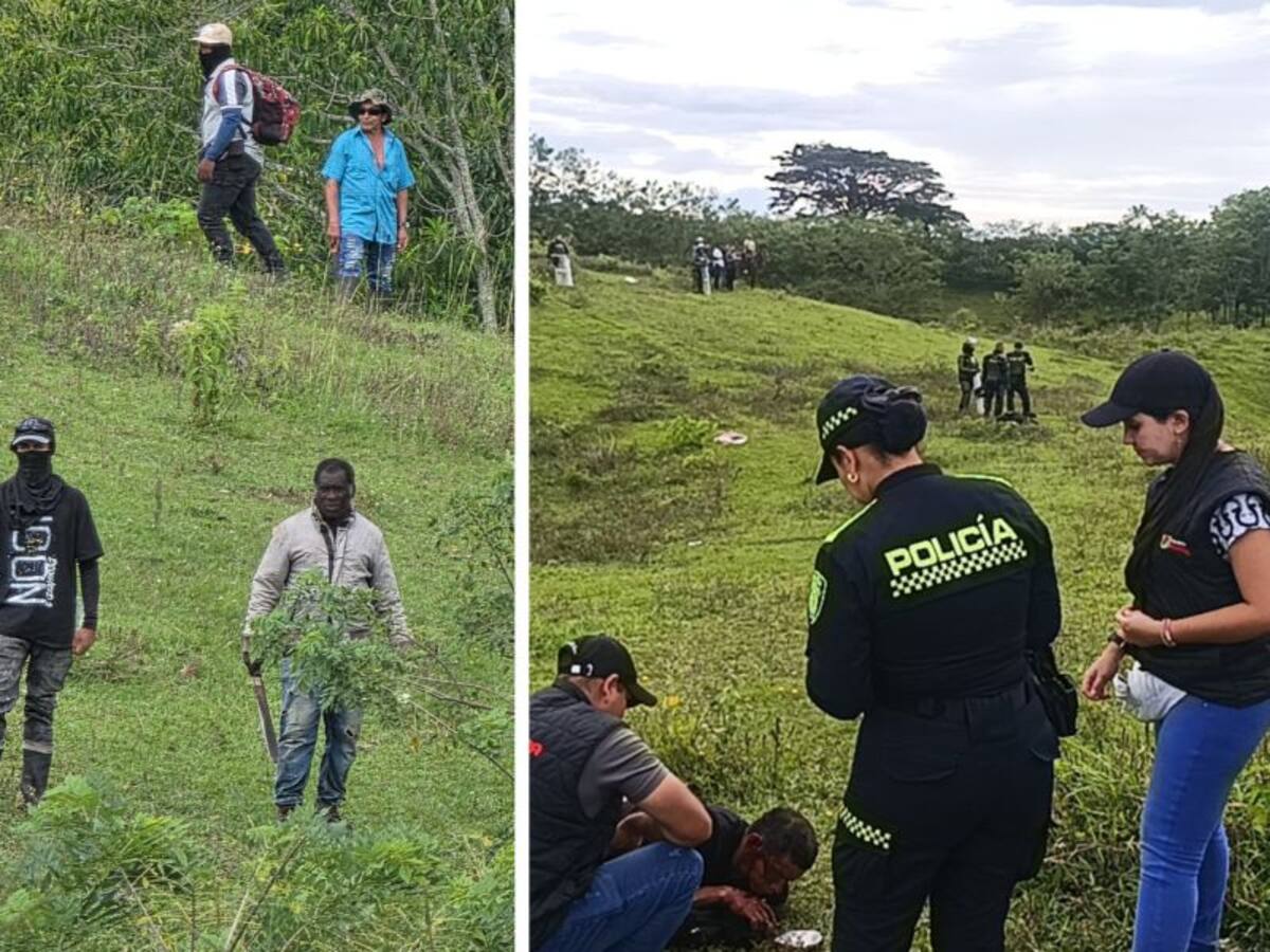 Policía desalojó a grupo de campesinos que habrían ocupado de forma irregular un predio en Pereira