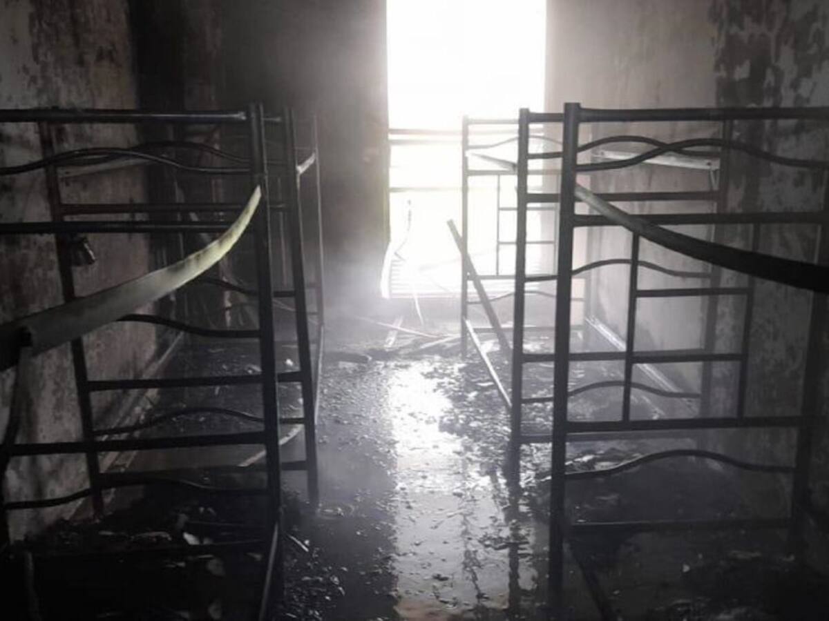 Incendio en el comando de Policía de Ibagué