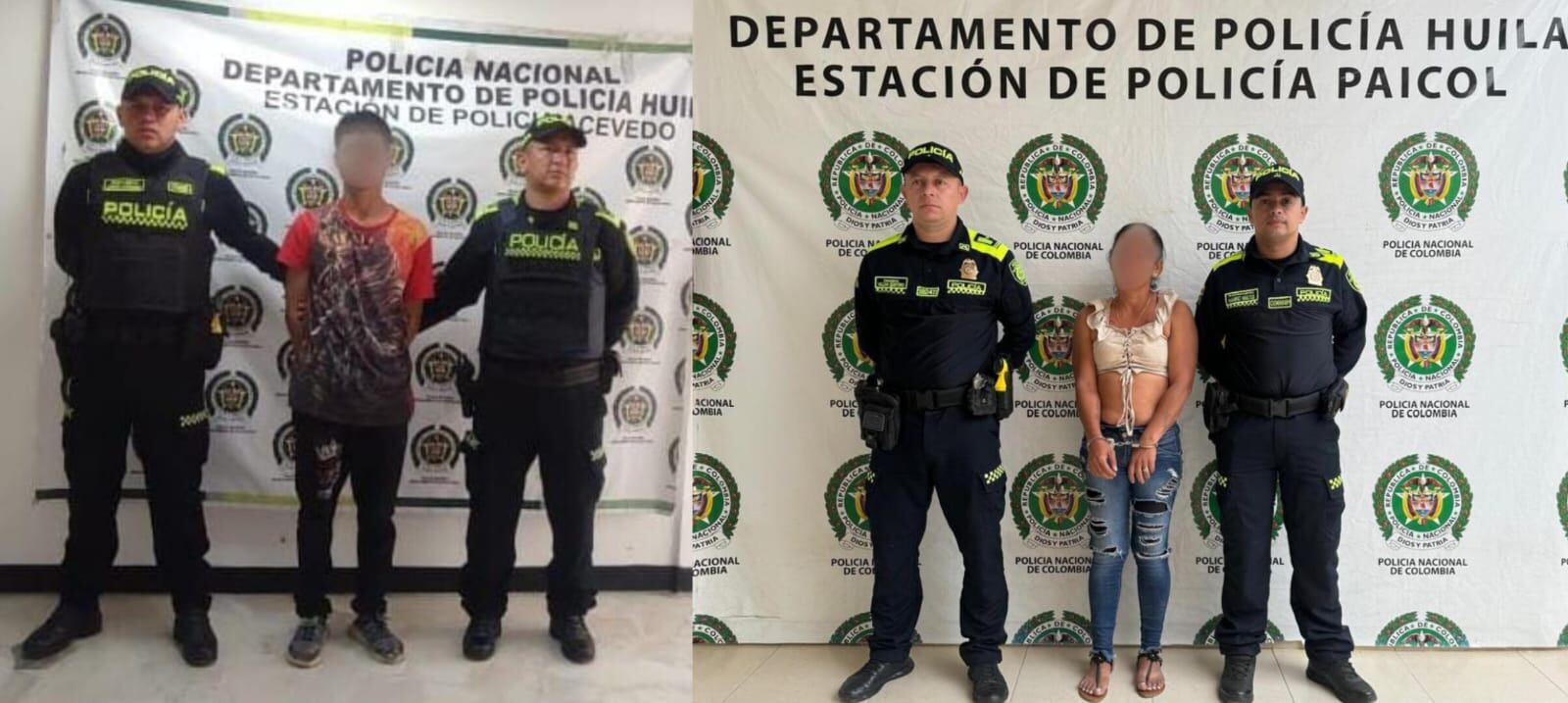 Por violencia intrafamiliar. Foto policía Huila