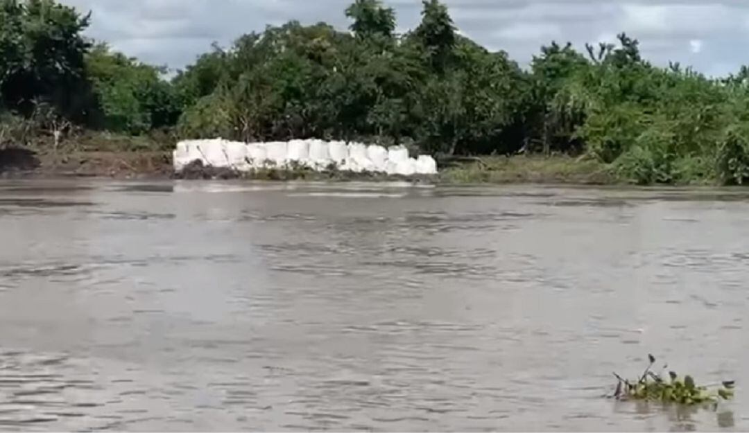 En las últimas horas se llevó a cabo la postura de sacos big bags con la ayuda de maquinaria amarilla