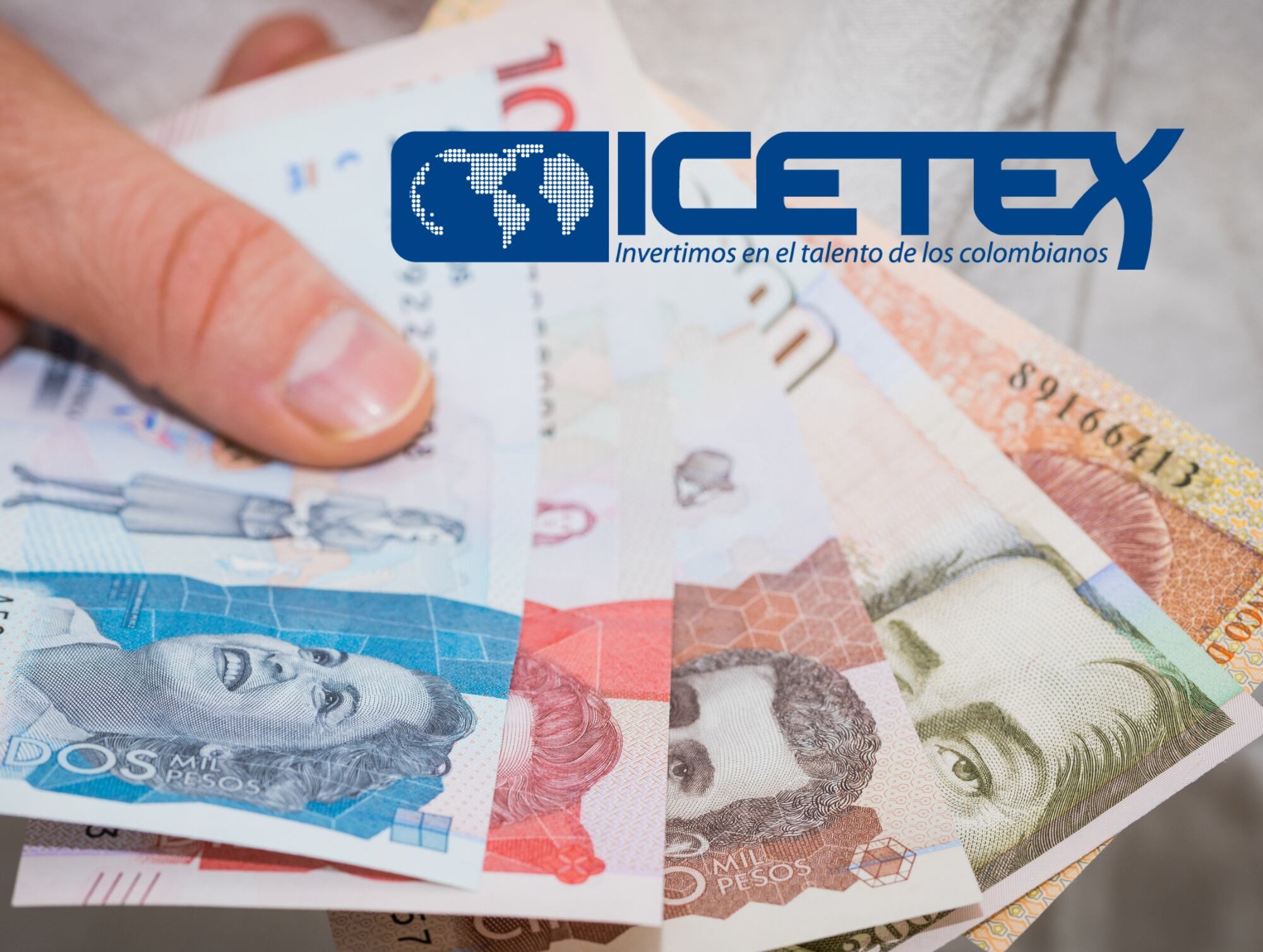 Imagen de referencia de dinero. I Foto: Getty Images. Logo ICETEX. I Foto: Universidad de Boyacá.