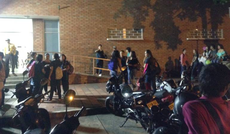 Estudiantes afectados por el paro en Cúcuta de la Universidad de Pamplona