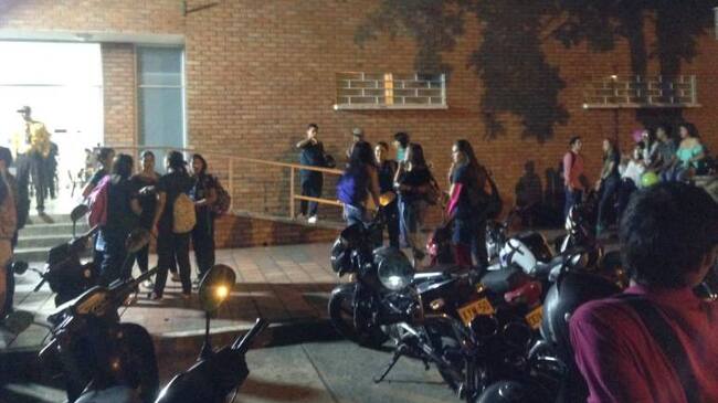 Estudiantes afectados por el paro en Cúcuta de la Universidad de Pamplona
