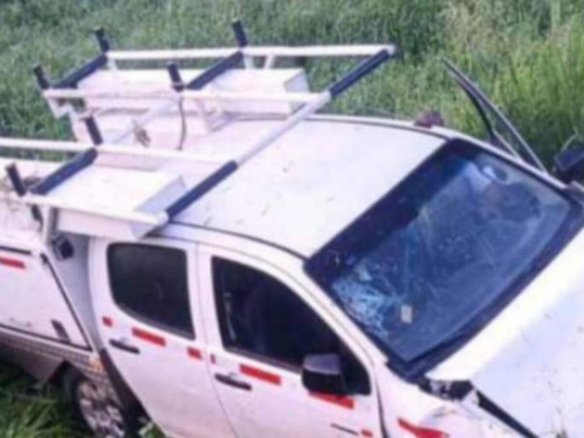 Accidente en la entrada de Santa Rosa de Lima dejó daños materiales en un vehículo