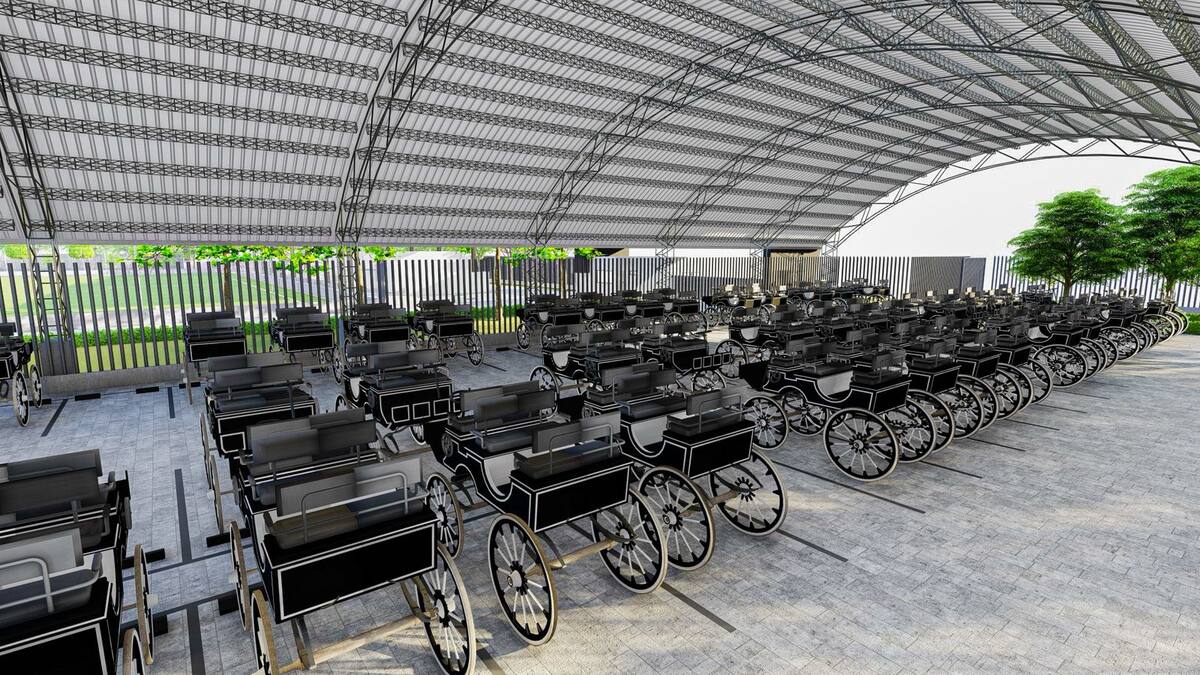 En Cartagena inició construcción del hangar para 62 coches eléctricos