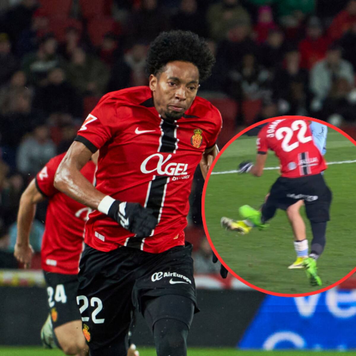 Johan Mojica genera revuelo en España por violenta entrada que no terminó en expulsión: véala acá