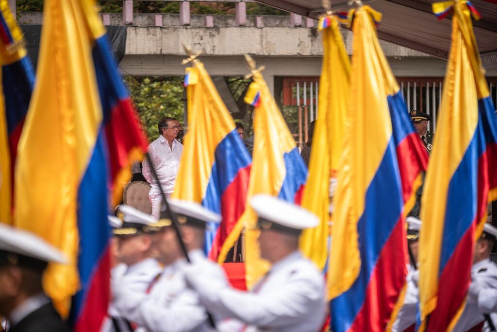 Desfile militar Colombia. (Photo by Diego Cuevas/Getty Images)