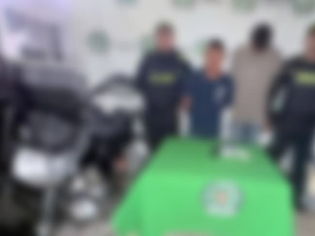 Capturados con arma de fuego. // Policía Metropolitana de Cartagena