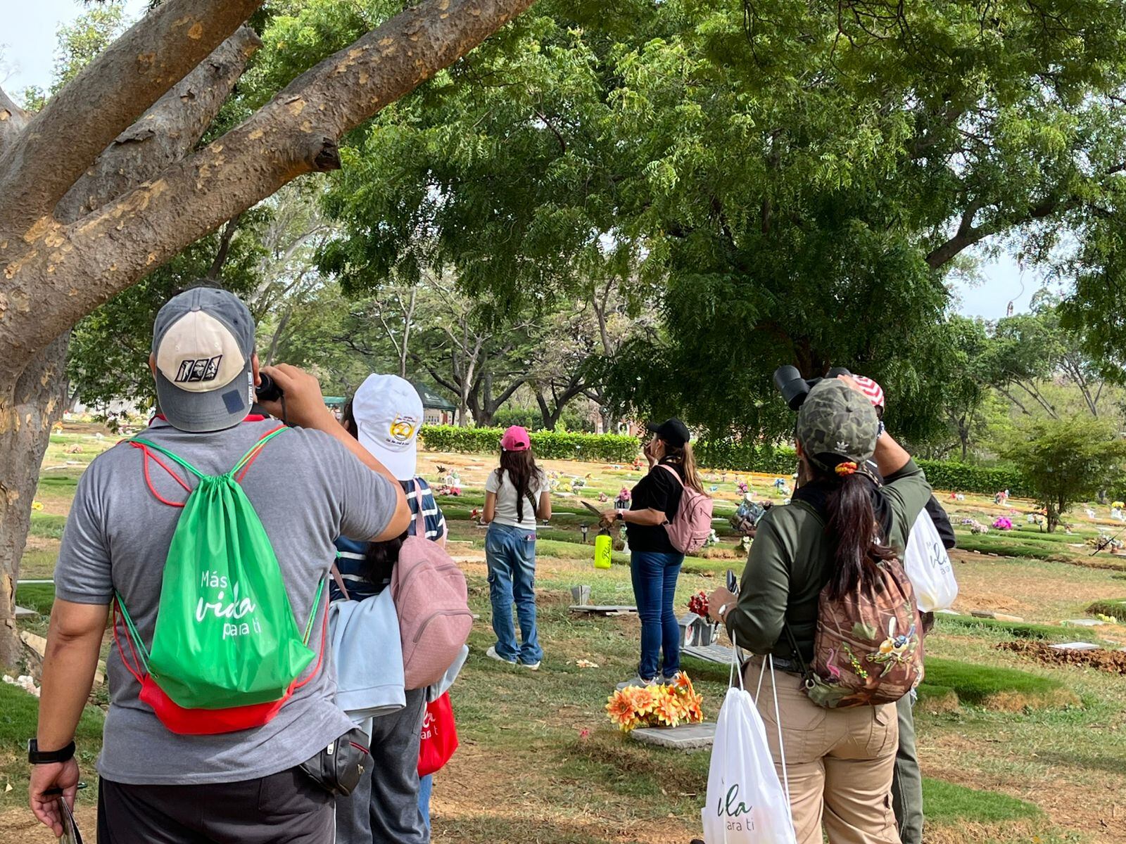 El parque cementerio Los Olivos se unió al october big day. / Foto: Jenny Márquez.