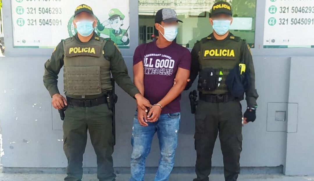 Fueron capturados estos presuntos delincuentes por hurto, lesiones personales, porte ilegal de armas de fuego y extorsión