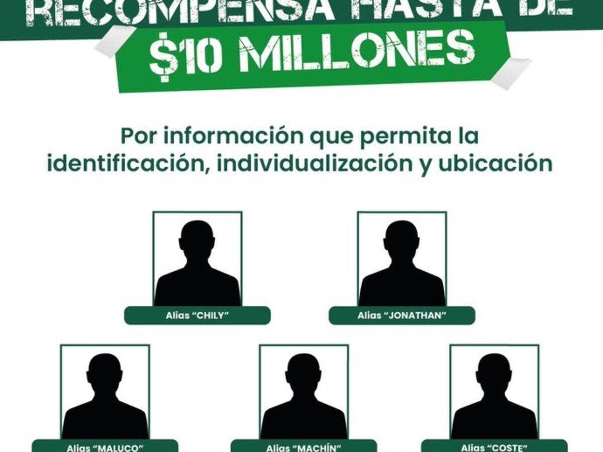 Las autoridades dieron a conocer cinco alias de la red urbana del frente 36 en Medellín