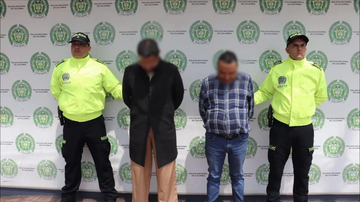 Policía y el FBI capturaron en Bogotá a dos extraditables por tráfico internacional de coca