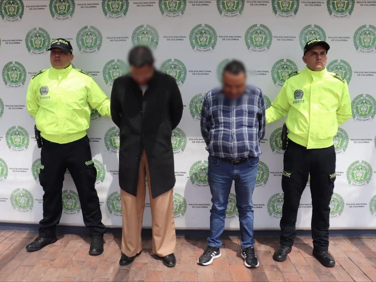 Policía y el FBI capturaron en Bogotá a dos extraditables por tráfico internacional de coca