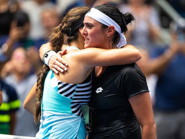 María Camila Osorio y Ons Jabeur en el US Open | Foto: María Camila Osorio (Instagram)