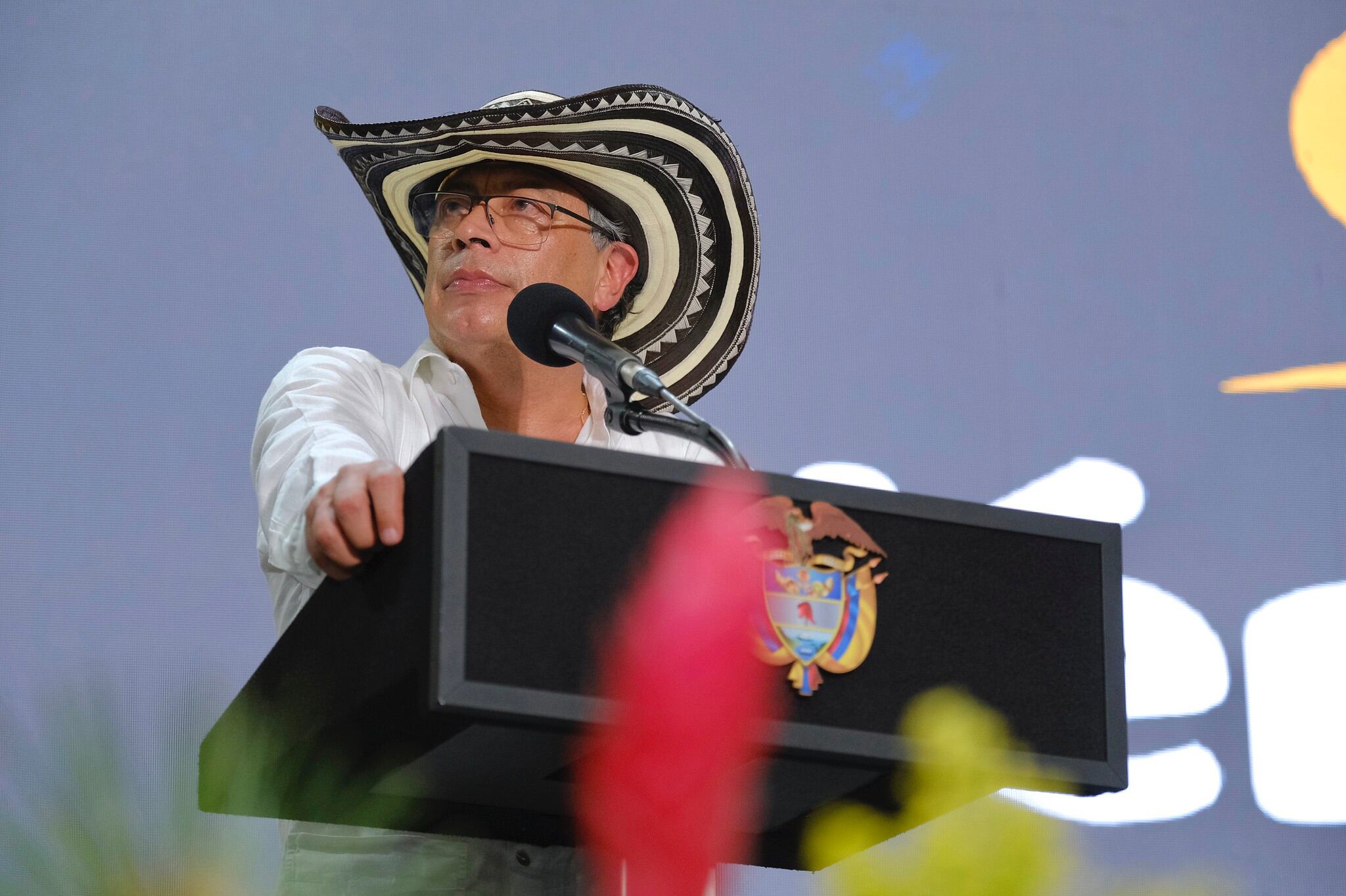 Gustavo Petro en la jornada Cumpliendo con el cambio en Ciénaga de Oro, Córdoba.