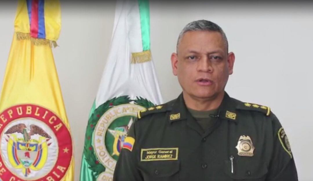 El inspector general de la Policía, el General Jorge Ramírez Aragón.