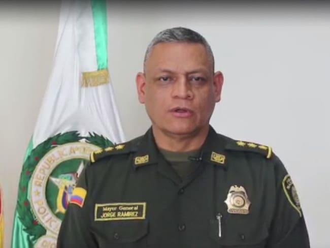 El inspector general de la Policía, el General Jorge Ramírez Aragón.