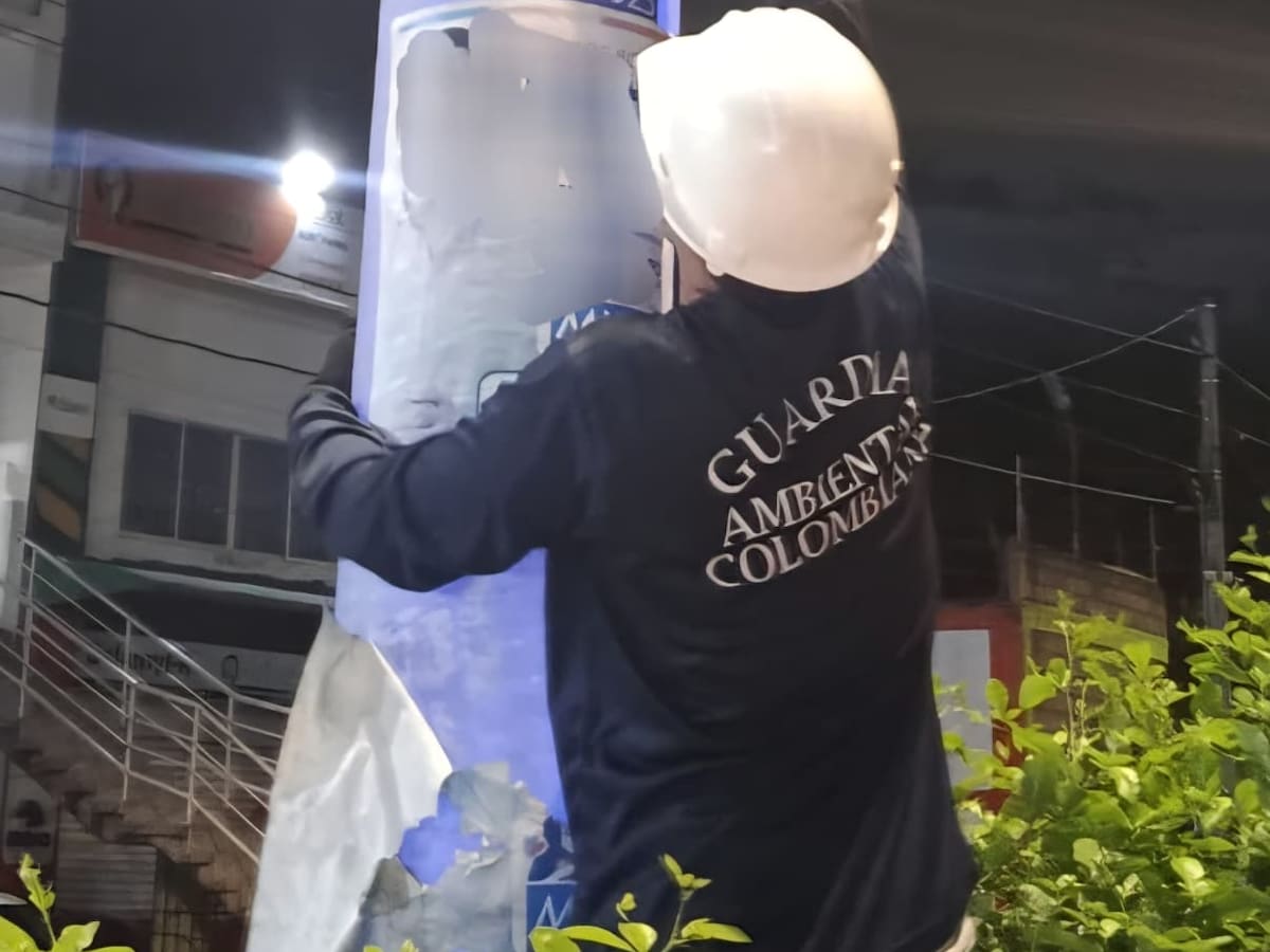 Guardia Ambiental, Policía y Alcaldía de Turbaco retiran más de 60 avisos del espacio público