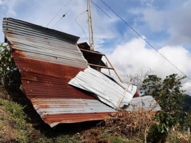 Otro vendaval afectó al municipio de Marquetalia