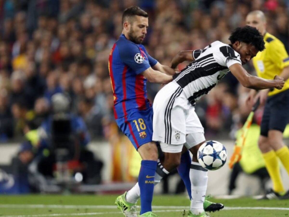 Con la Juventus, Cuadrado se mide ante el Barcelona