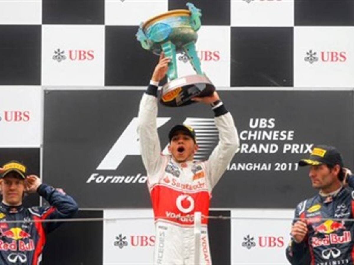 Victoria de Hamilton por delante de Vettel en el Gran Premio de China
