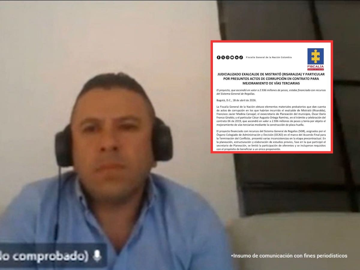 Judicializan a exalcalde de Mistrató y a dos personas más por presuntas irregularidades en contrato