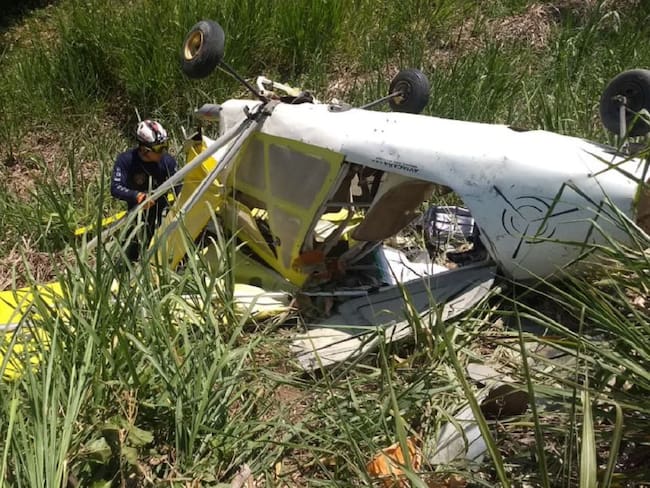 Avioneta accidentada en Viterbo