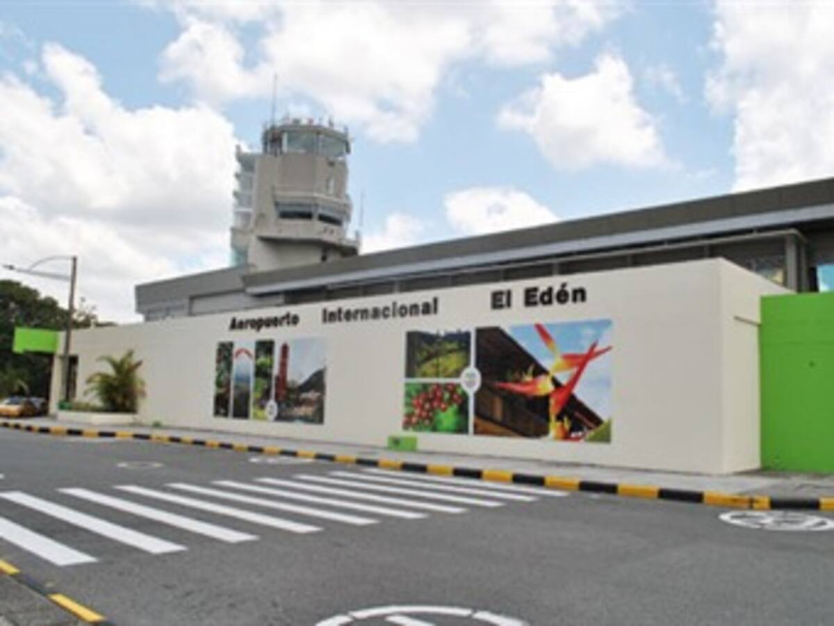 Operación normal en el aeropuerto Internacional el Edén, que sirve a Armenia