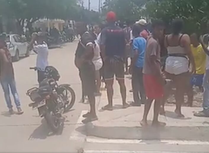 Toque de queda en Candelaria, Atlántico./ Foto: Tomado de video