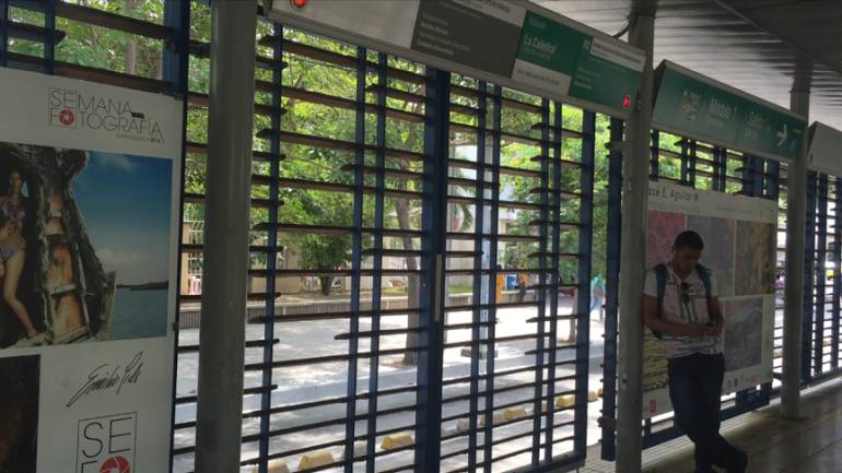 Estación del Transmetro en Barranquilla