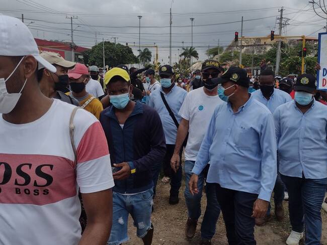 Alcalde Dau en las manifestaciones