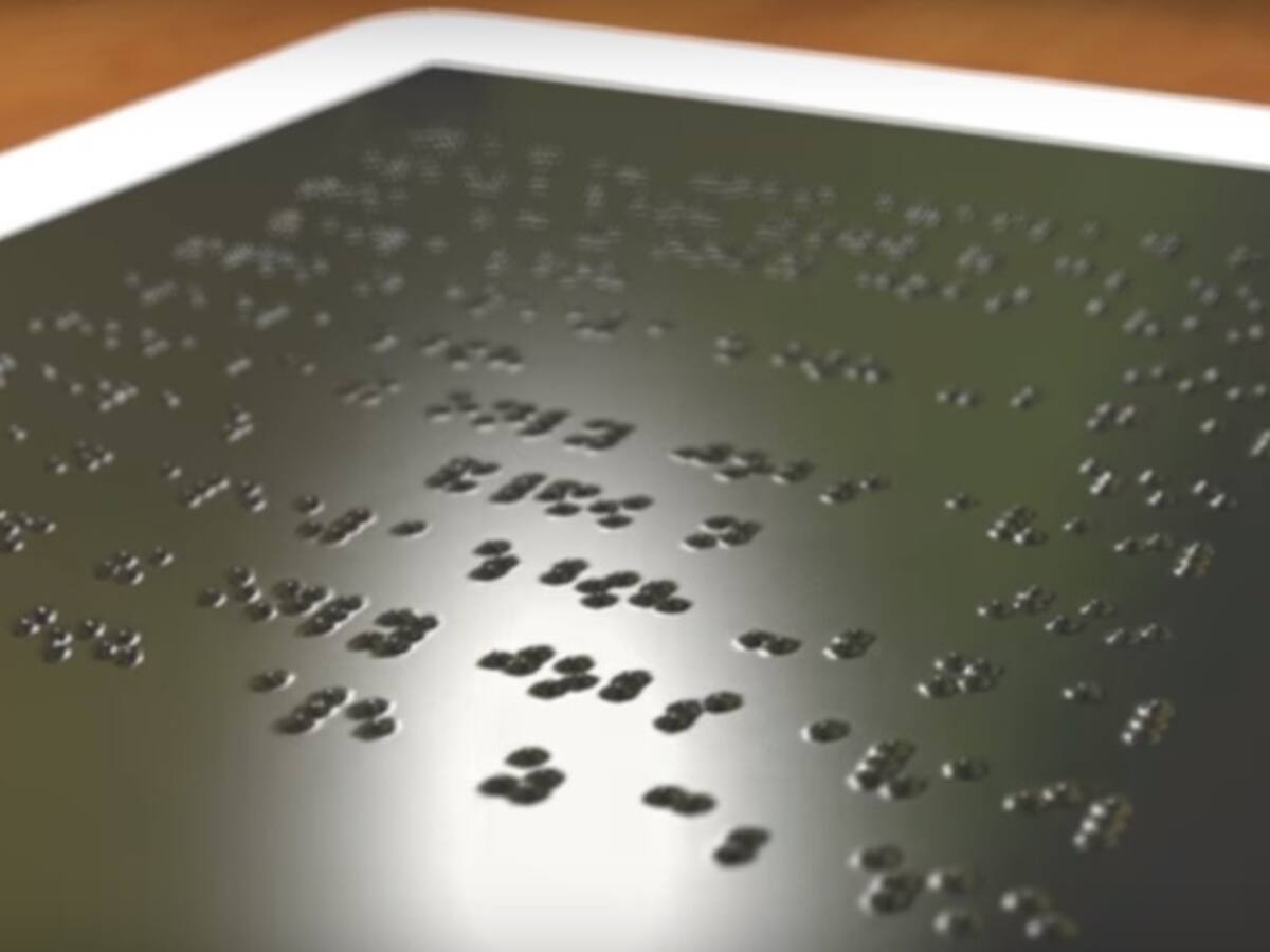 Desarrollan una Tablet para personas con discapacidad visual