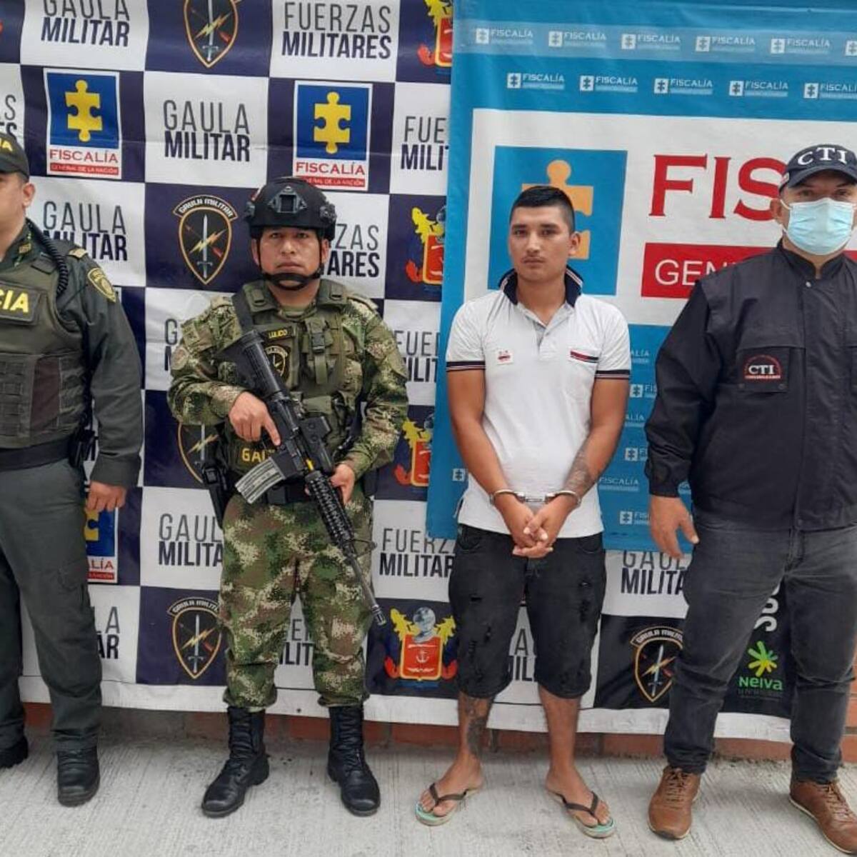 En Neiva capturan hombre de 23 años por delito de Tráfico de Narcóticos