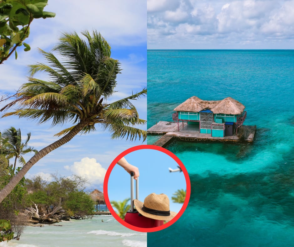 Isla Múcura y Tintipán + turista con maleta de viaje (Getty Images)