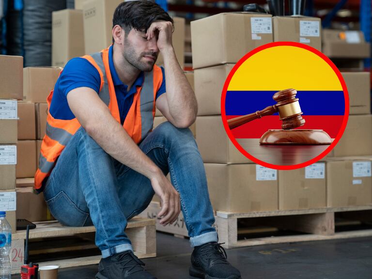 Imágenes de referencia sobre suspender el contrato laboral // Getty Images - collage creado por Caracol Radio