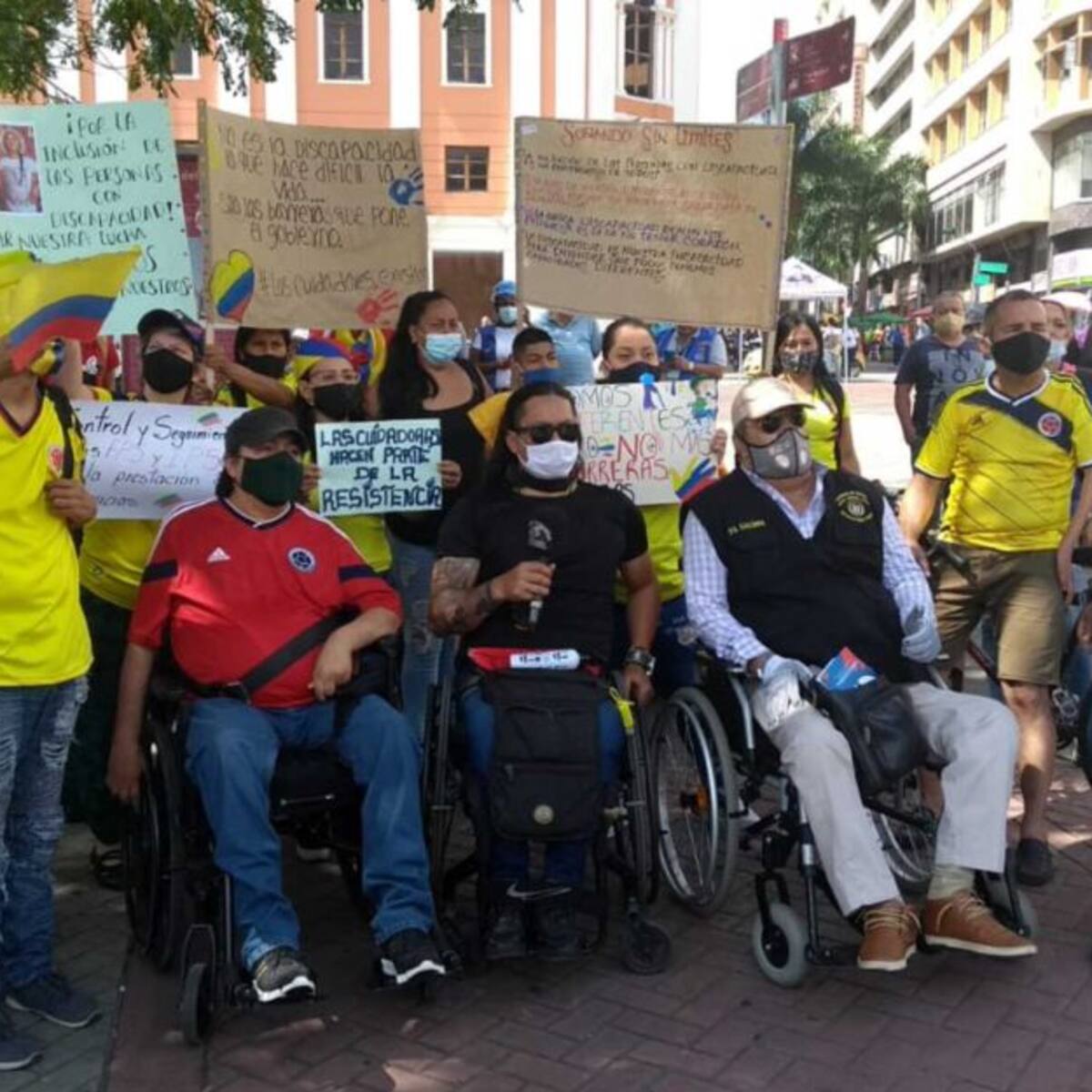 Discapacitados se unen al paro nacional