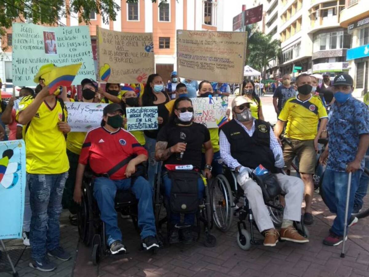 Discapacitados se unen al paro nacional