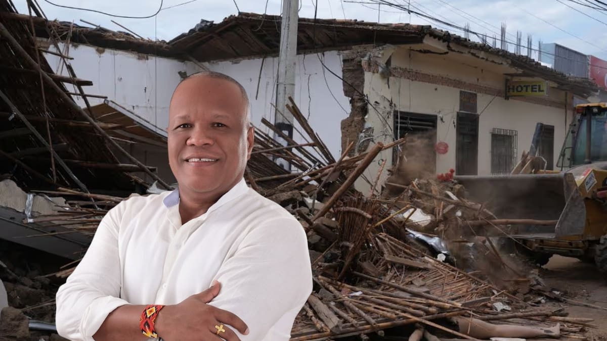 Jhon Jairo Gutiérrez, alcalde de El Litoral de San Juan, entregó el balance de las afectaciones en el municipio tras el terremoto