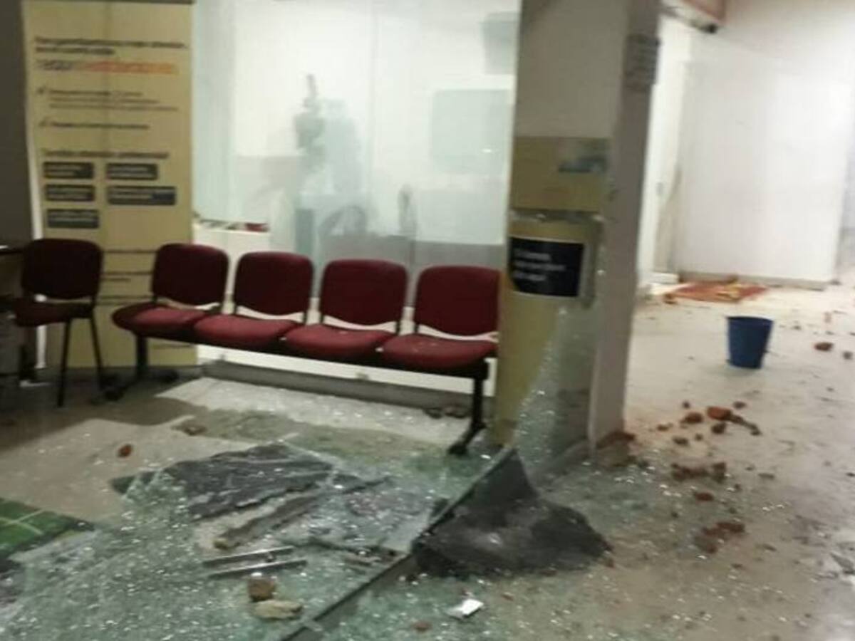 Asonada en Plato, Magdalena, contra sede de Electricaribe