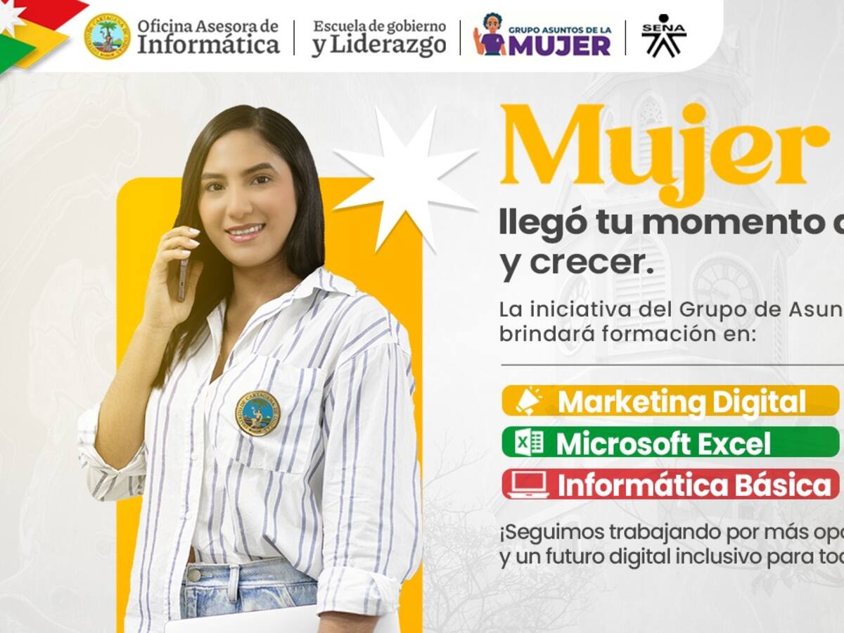 Alcaldía de Cartagena abrió convocatoria para fortalecer competencias digitales de mujeres
