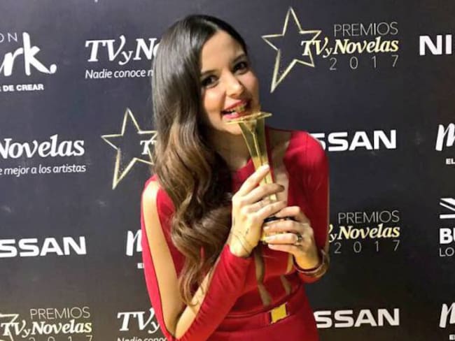 Maleja Restrepo en los premiso TvyNovelas 2017.