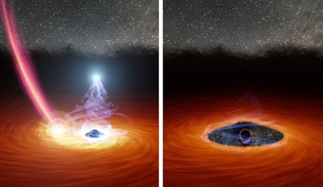 Los astrónomos del MIT y de otros lugares vieron desaparecer la corona de un agujero negro y luego reaparecer